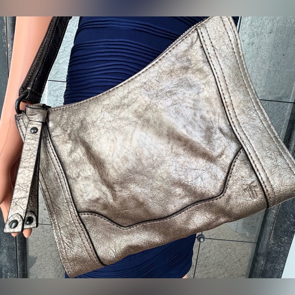 Frye Shimmering Bronze Shoulder Bag - Picture 2 of 16